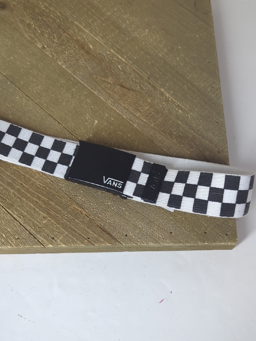 Vans Checkerboard Web Belt - Black & White